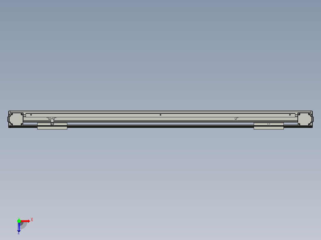 威洛博双电机滑台-VBF14S2-L100-S850-BLR-P40-C6俯视图
