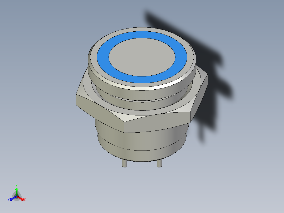 带LED的压电开关ONPOW PS193P10Y01R12L