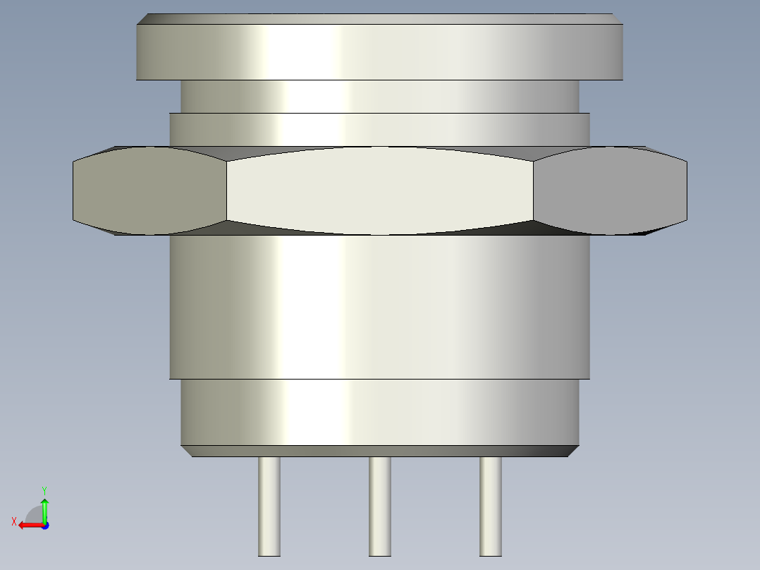 带LED的压电开关ONPOW PS193P10Y01R12L后视图