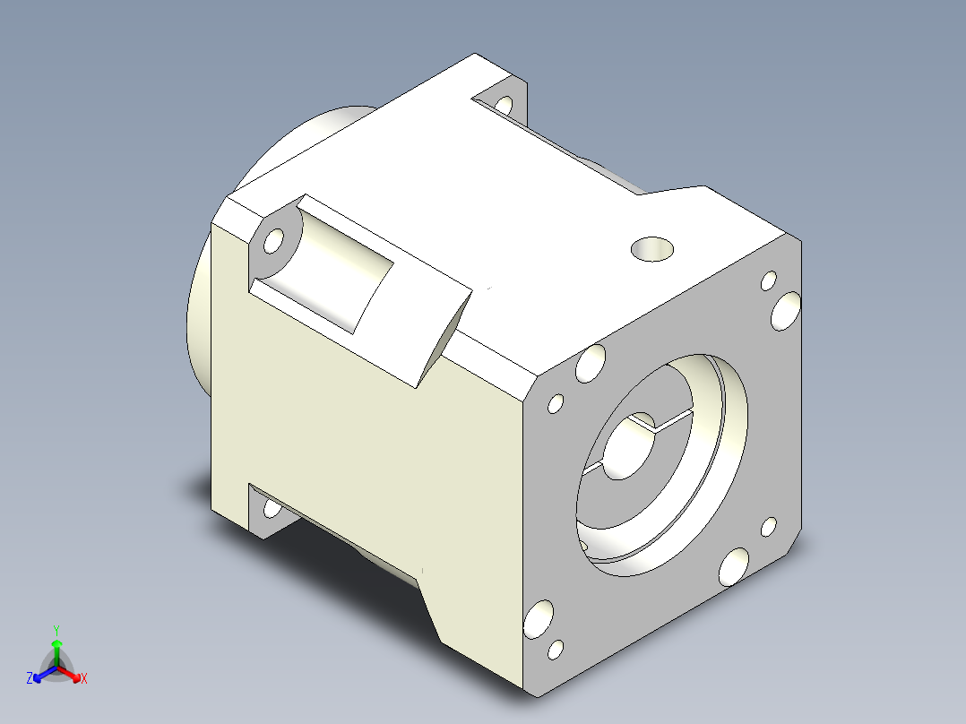 直齿孔PLX180-L1 35-114.3-200-M12.stp正等轴测图