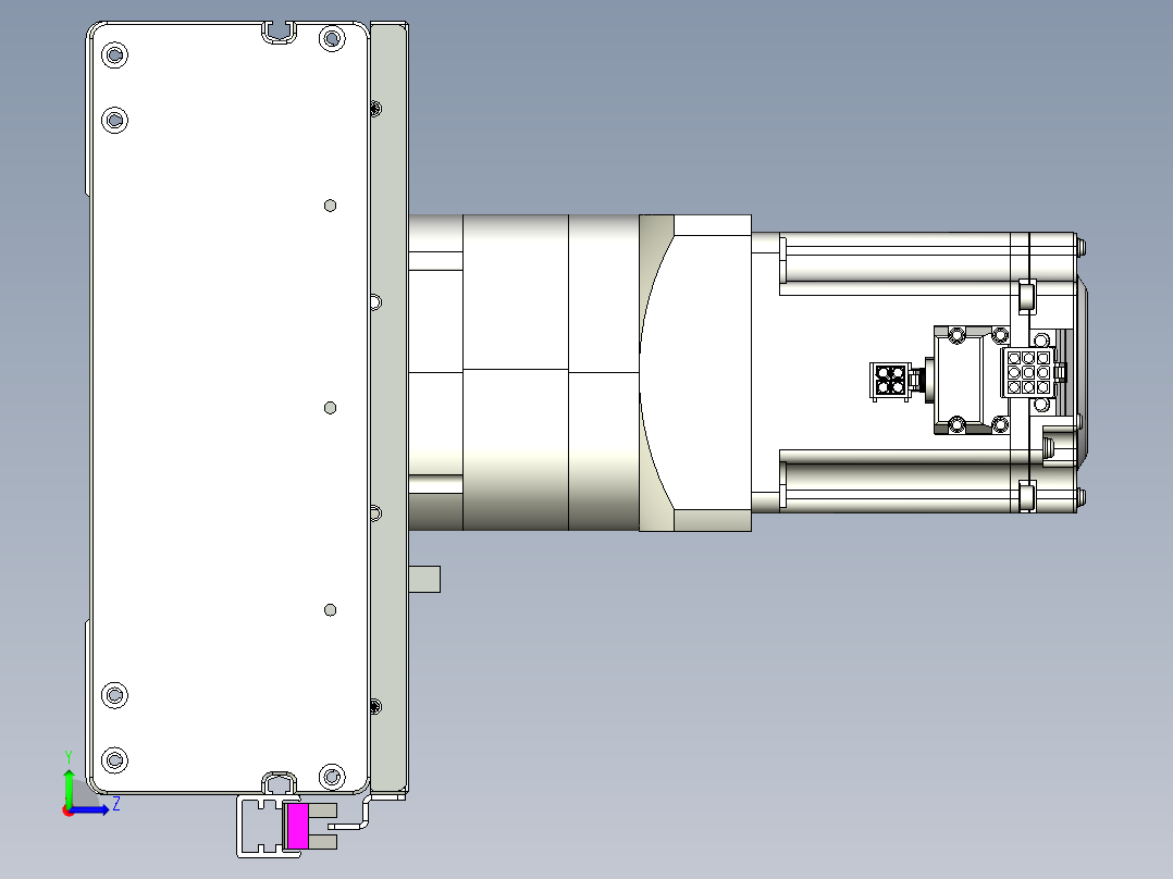威洛博VG 系列模组VG22-L50π-S1850-BC-ZP75B-C3-K左视图