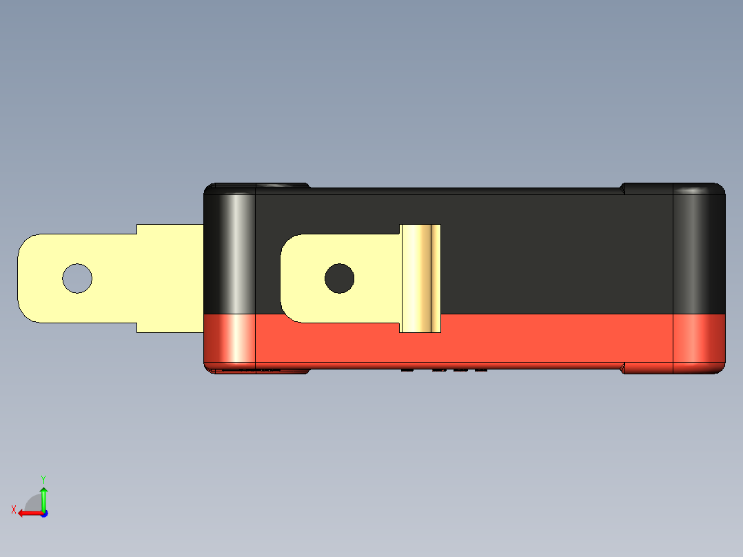 霍尼韦尔V3-101-D8微动开关后视图
