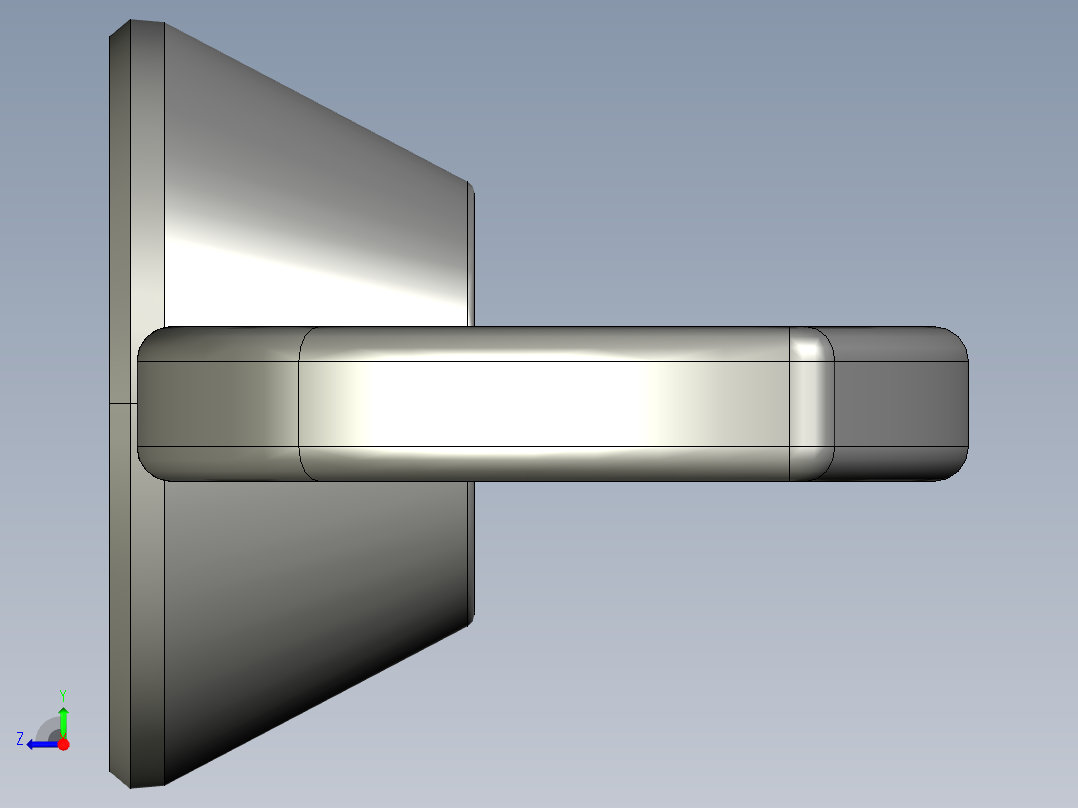 WING NUT 0.25in-20 Thread size 9-16in Base Diameter.STEP右视图