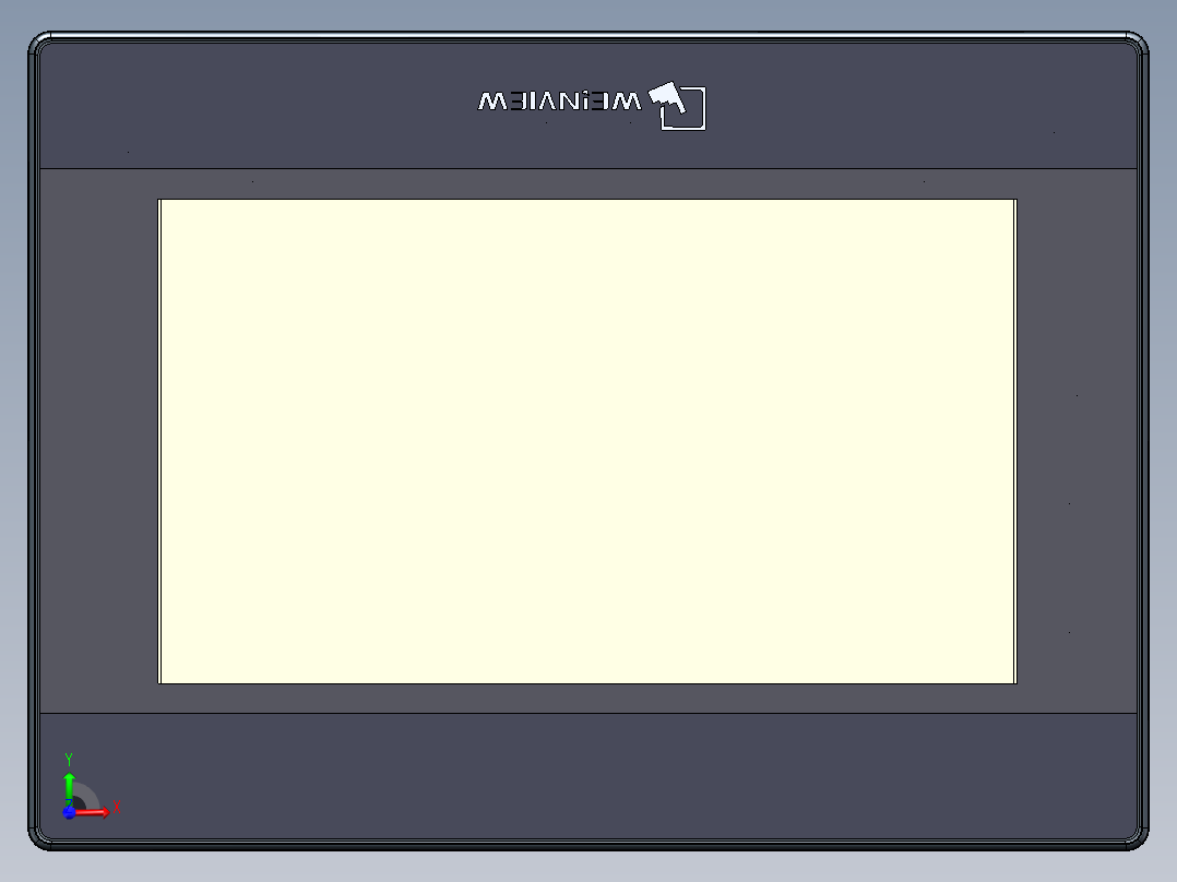 威伦触摸屏前视图