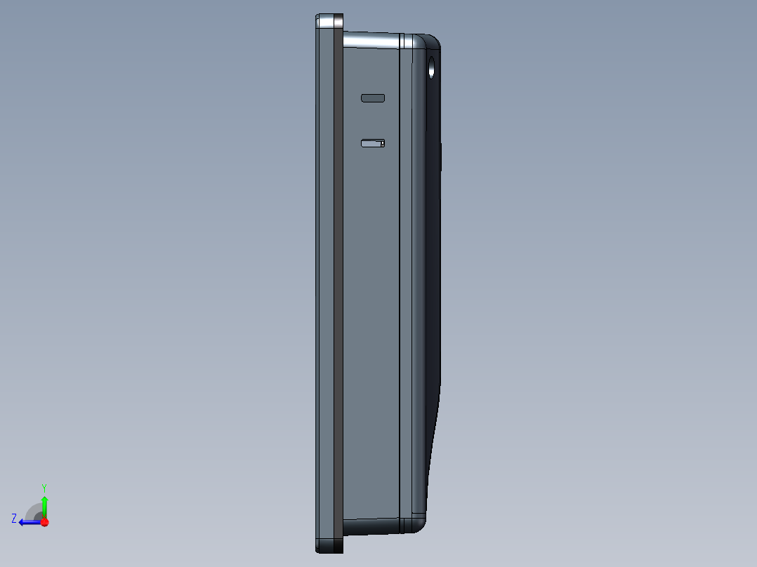 威伦触摸屏右视图