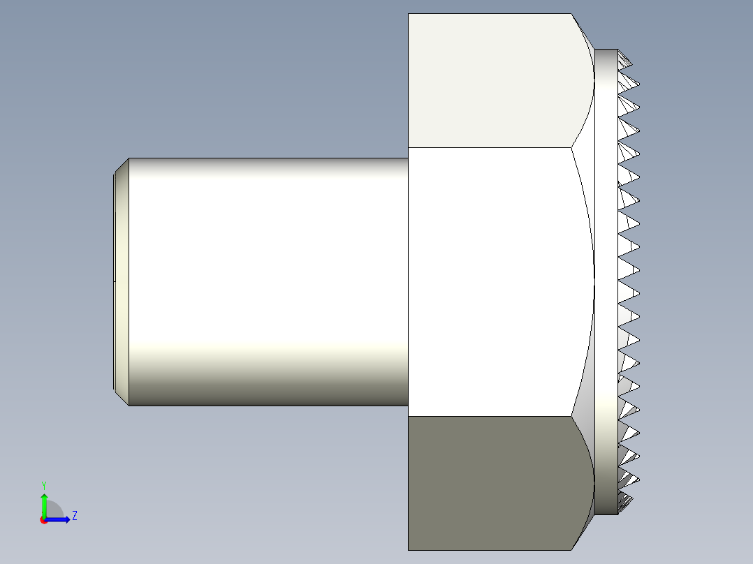 定位配件2269(A)-3D多系列多零件图纸模型左视图