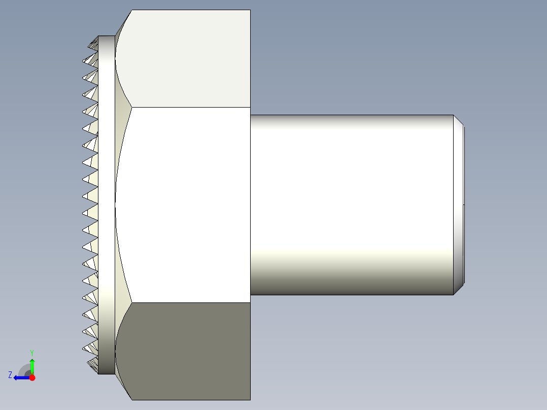 定位配件2269(A)-3D多系列多零件图纸模型右视图