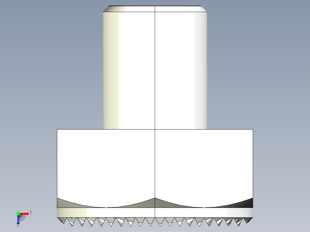 定位配件2269(A)-3D多系列多零件图纸模型俯视图