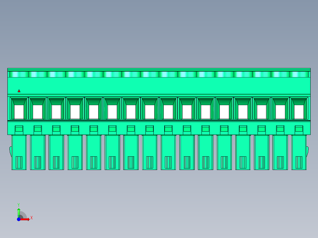 DEGSON 15EDG 系列 3.5mm 插拔式接线端子 FullPack-15EDGKA-3.5-16P-14-00AH前视图