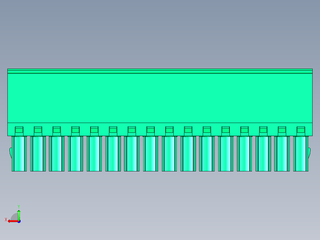DEGSON 15EDG 系列 3.5mm 插拔式接线端子 FullPack-15EDGKA-3.5-16P-14-00AH后视图