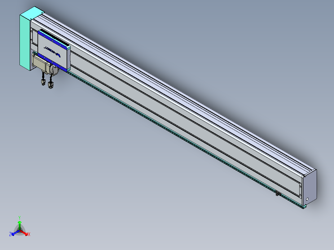 威洛博VC丝杆传动-无尘环境VC14-Lxx-C-S1200-BL-ZP40-C3正等轴测图