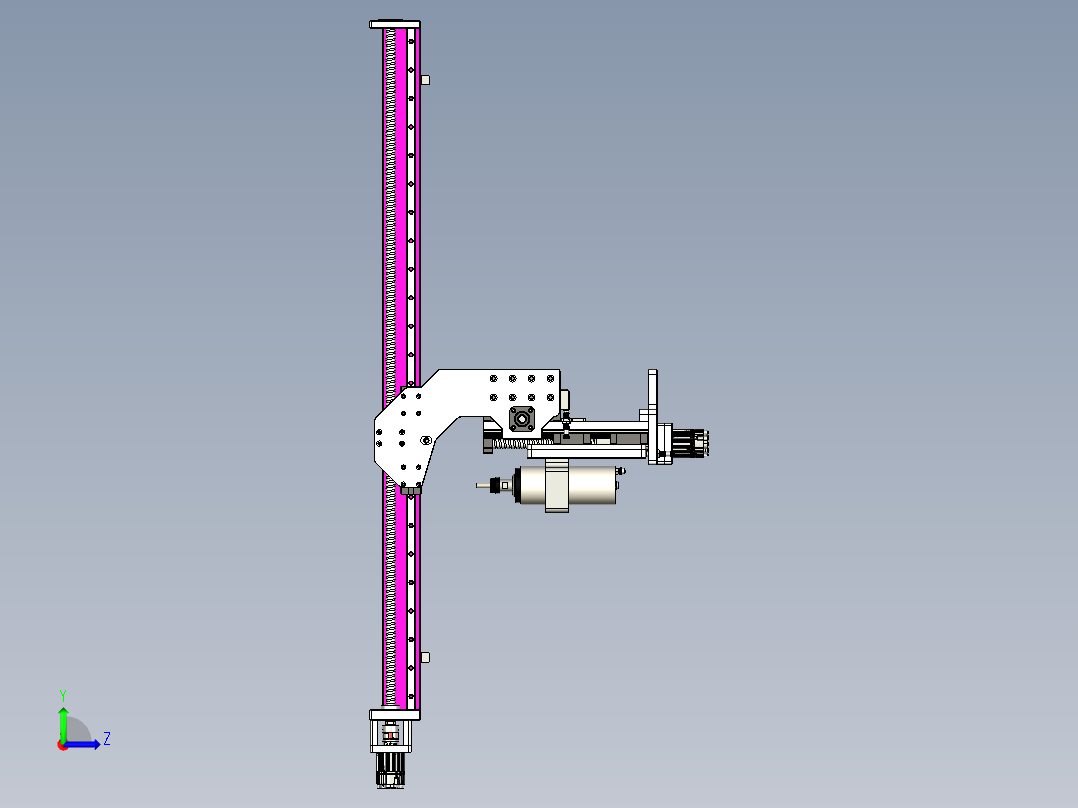 两轴CNC数控左视图