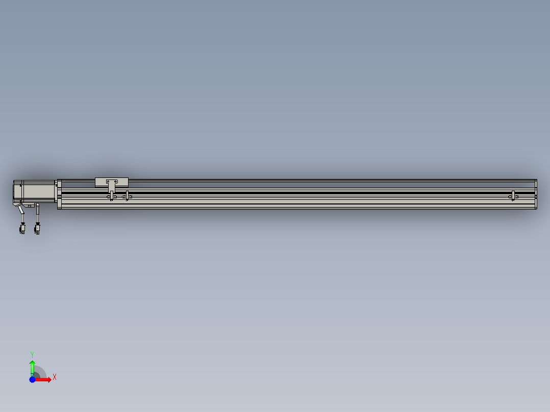东锦丝杆传动-直线滑台模组DH85-C-L10-S1050-BC-P400W-C3前视图
