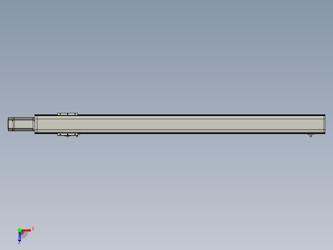 东锦丝杆传动-直线滑台模组DH85-C-L10-S1050-BC-P400W-C3俯视图