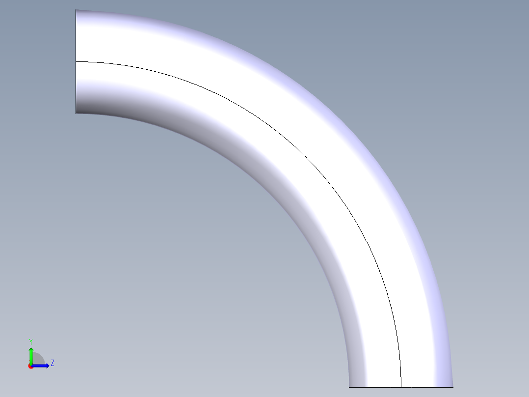 焊接弯头左视图