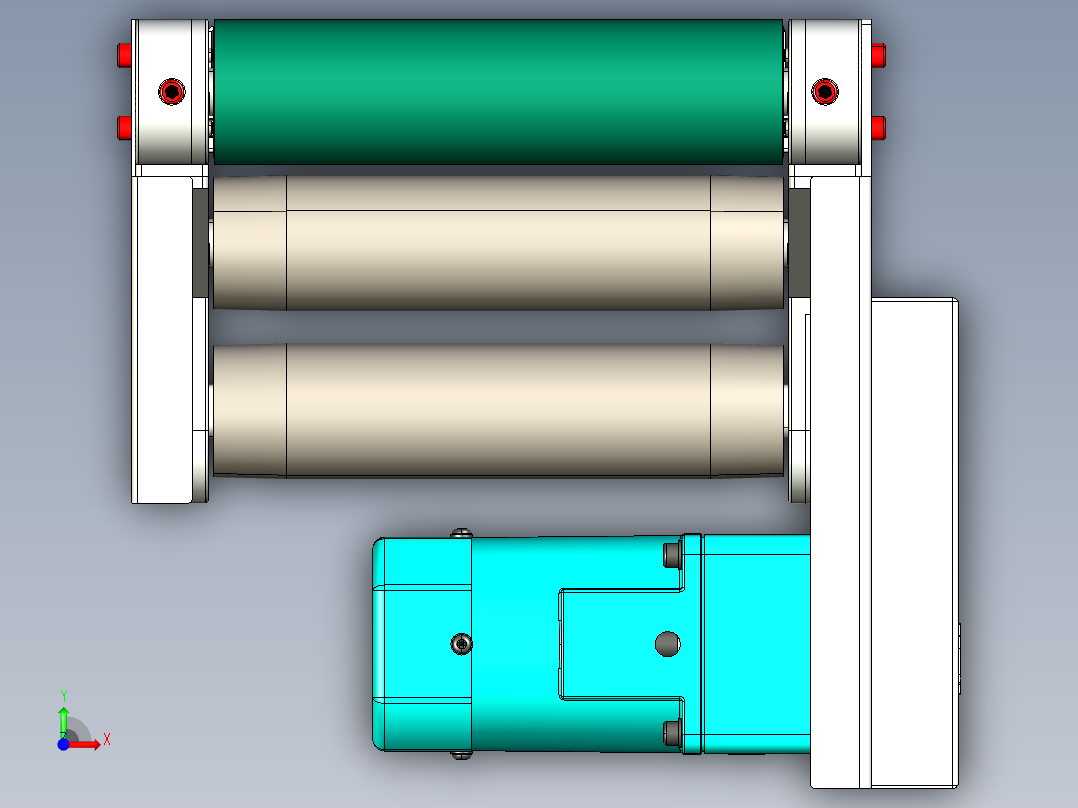 LE-XC3060-中间驱动经济型皮带线前视图