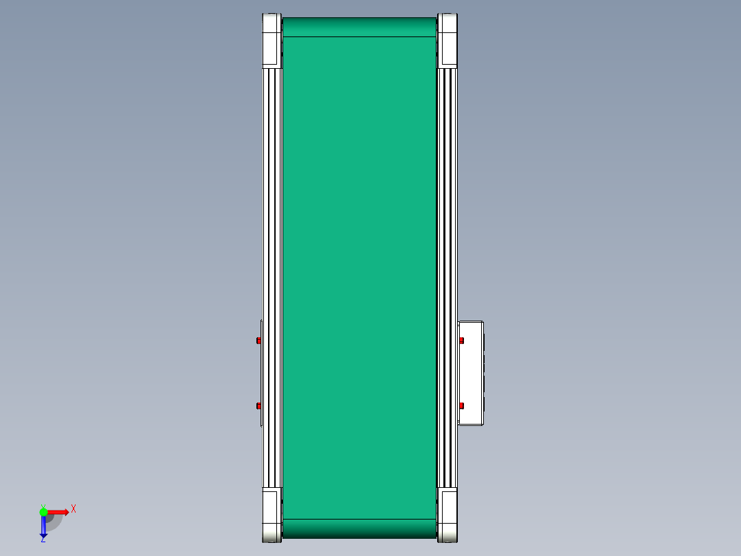LE-XC3060-中间驱动经济型皮带线俯视图