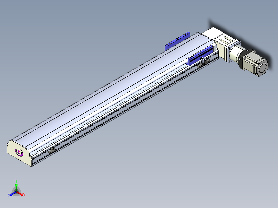 同步带滑台-半封闭B17-L100-S1000-R-P75-D3-N3