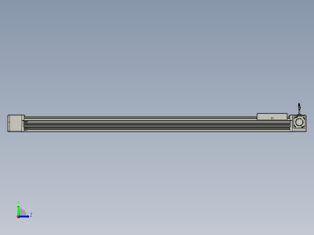 威洛博直线电机模组EB16-L208-S1600-R-ZP75-MS3-5K左视图