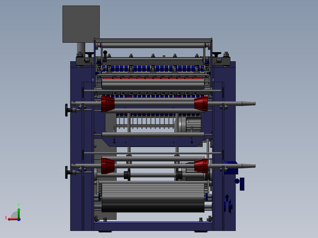 侧焊接自动制袋机后视图