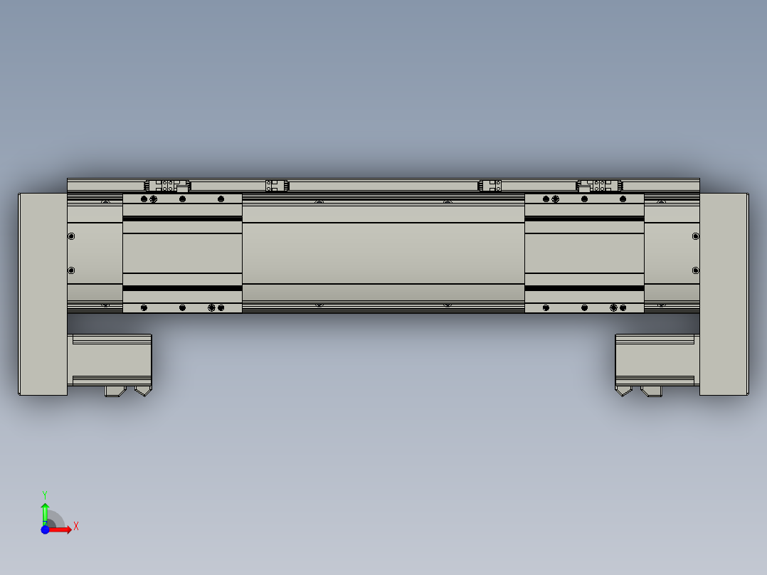 威洛博双电机滑台-VF14D2-S100-BLR-P40-C6前视图