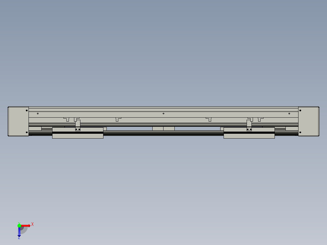 威洛博双电机滑台-VF14D2-S100-BLR-P40-C6俯视图