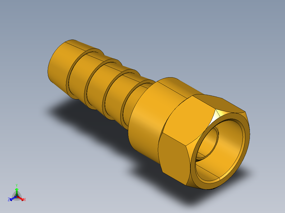 倒齿式工业管接头Hose Barb to Swivel Female Ball-End 128HBLSV-6-4