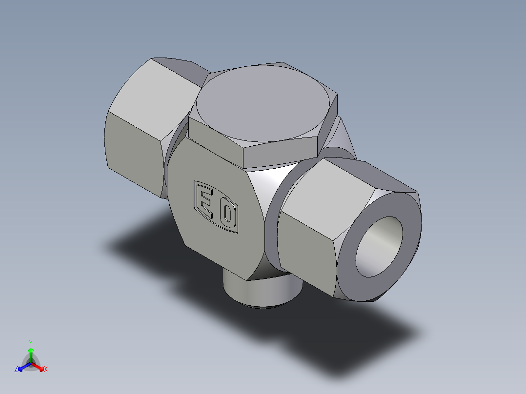 卡套式工业通用硬管接头EO_High_pressure_banjo_tee_TH15ZLM71