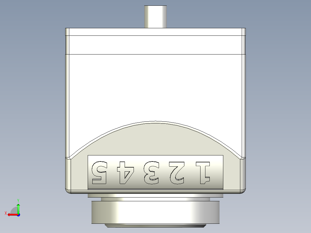 位置顯示器5565-3D多系列多零件图纸模型后视图
