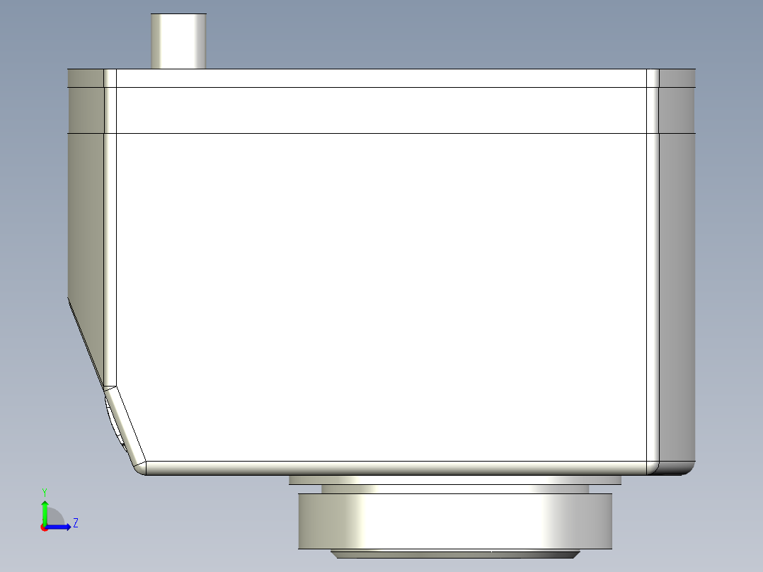位置顯示器5565-3D多系列多零件图纸模型左视图