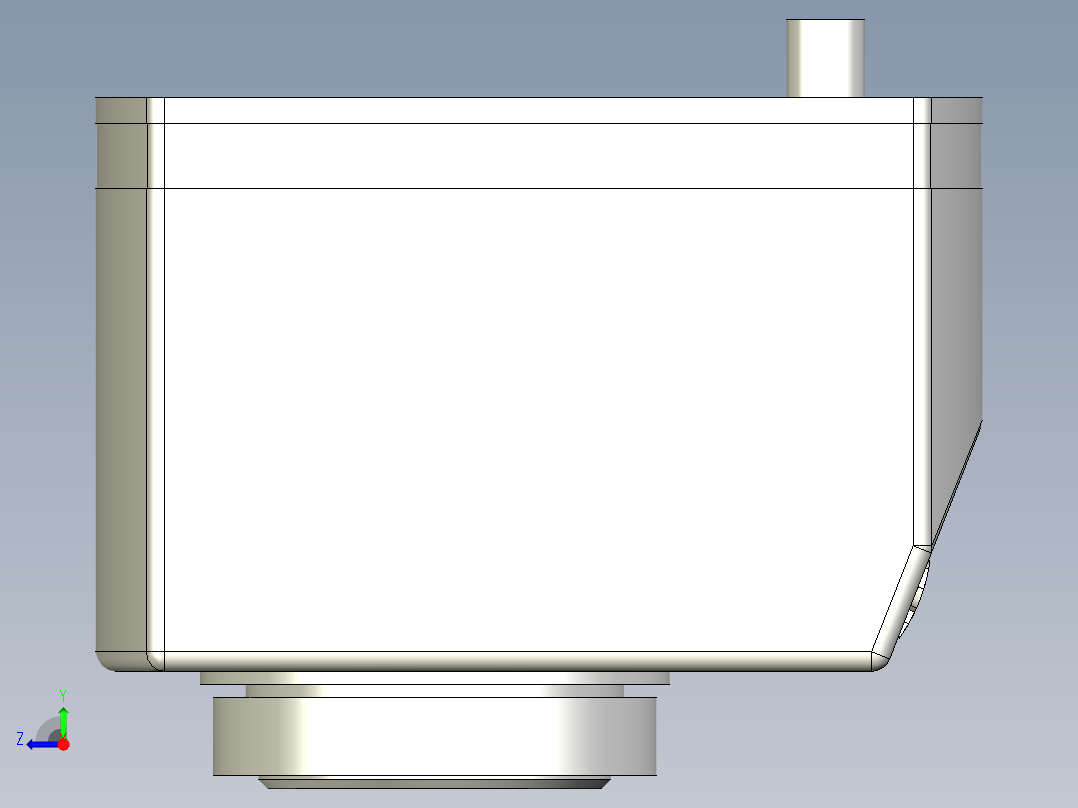 位置顯示器5565-3D多系列多零件图纸模型右视图