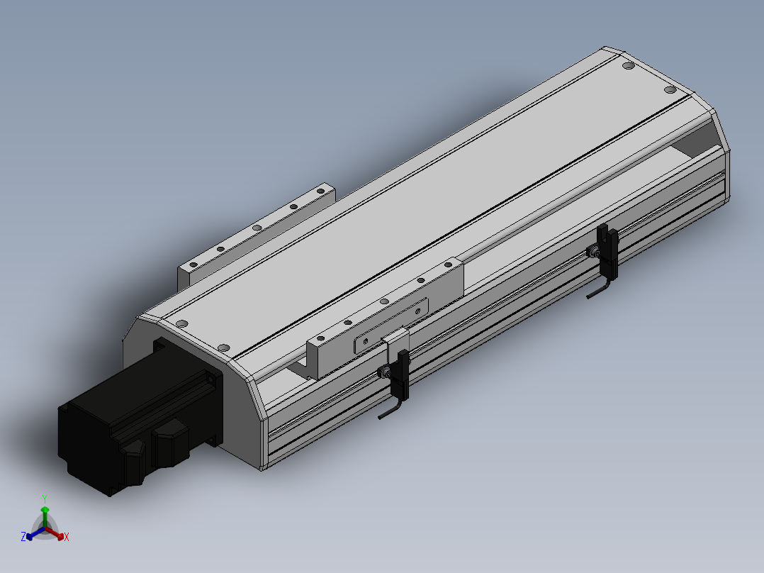 精密模组MY140-T10-200L-BC-P40B-C4-C正等轴测图