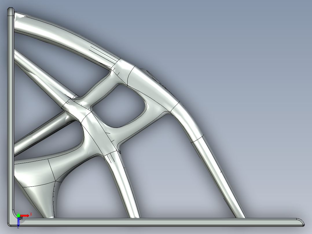 三角支架俯视图
