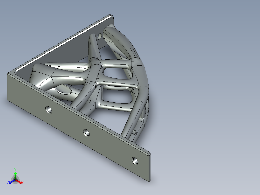 三角支架正等轴测图