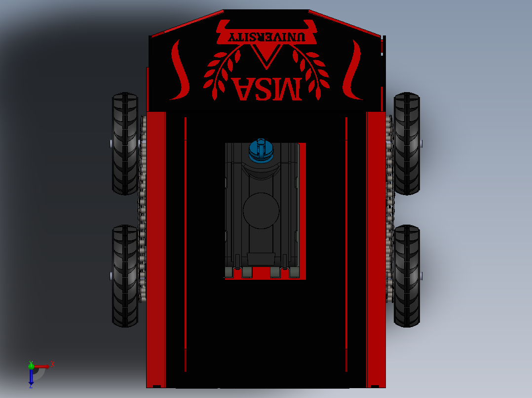 消防机器人俯视图