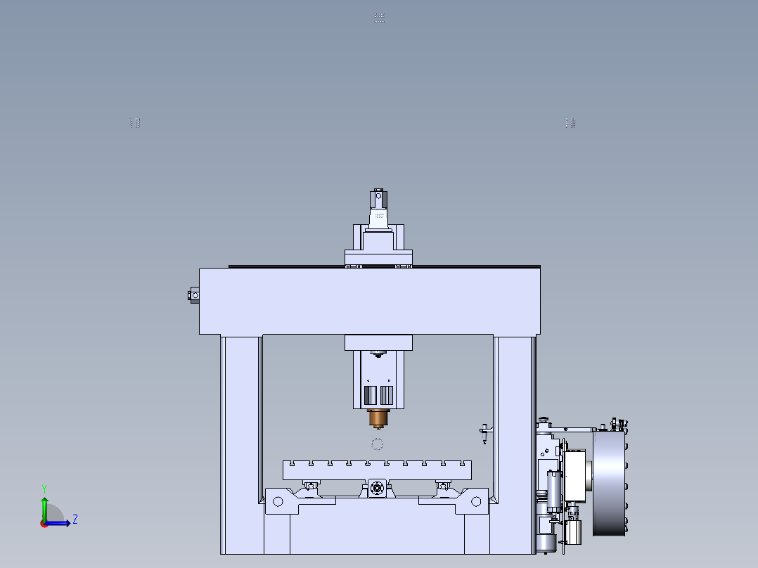 刀库模型三维建模参数可调798524===500左视图