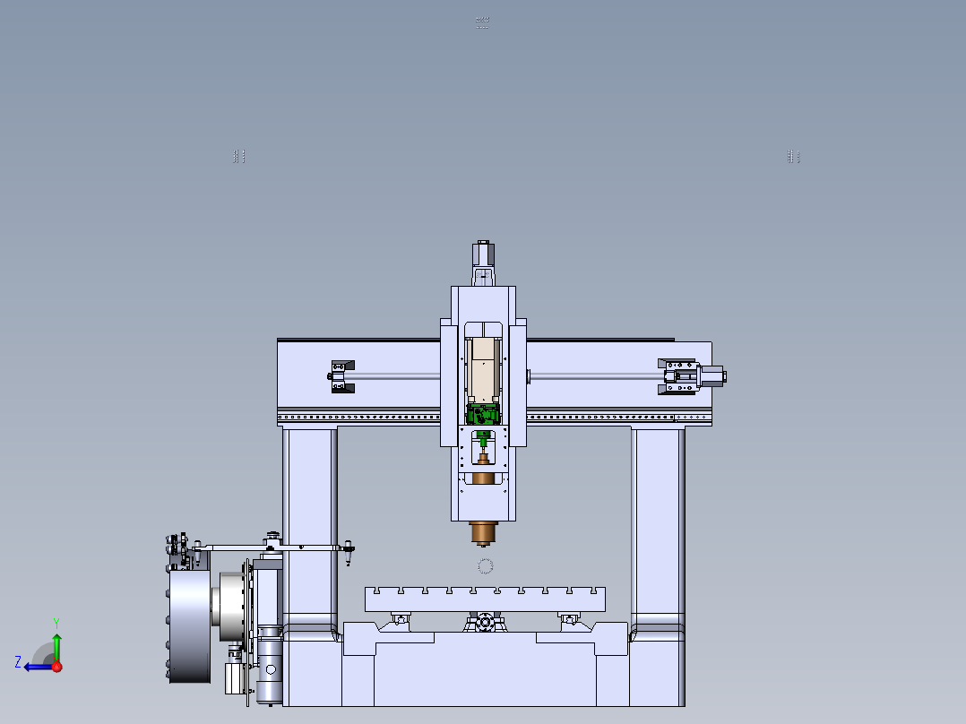 刀库模型三维建模参数可调798524===500右视图