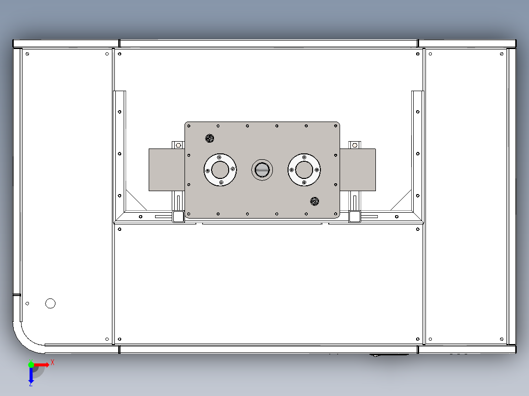 220长缸版钣金俯视图