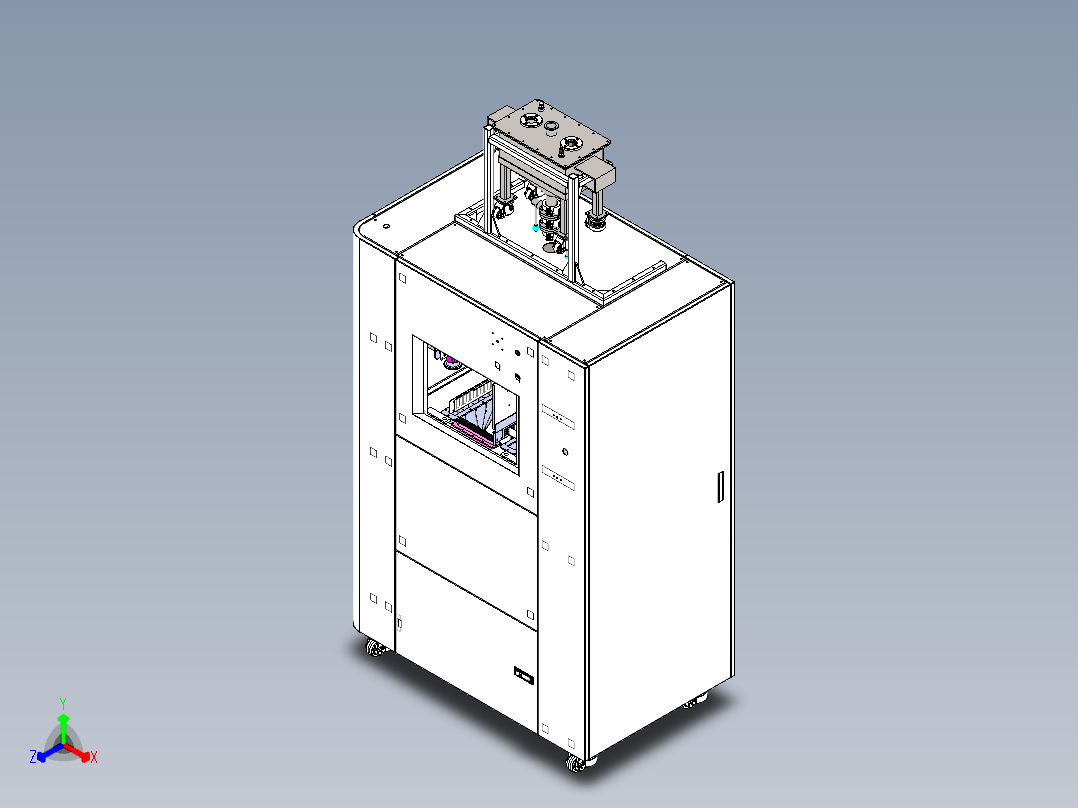 220长缸版钣金正等轴测图