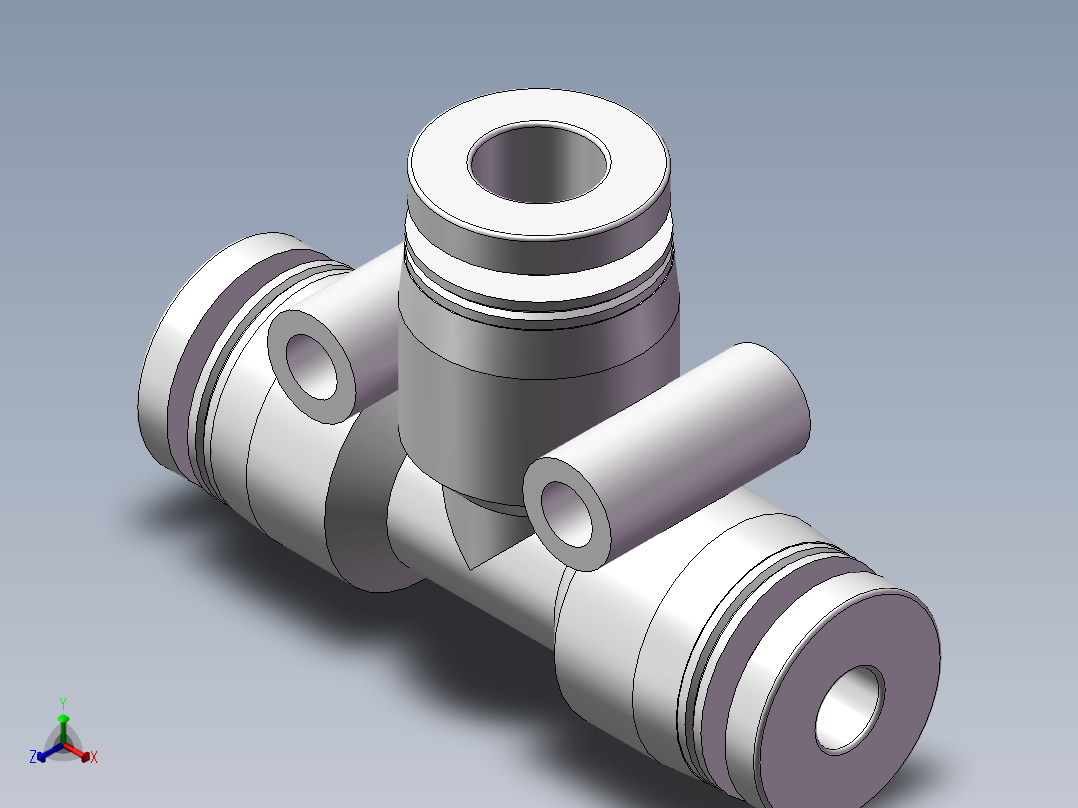 气动接头-T型三通APEW6-4（6变4）