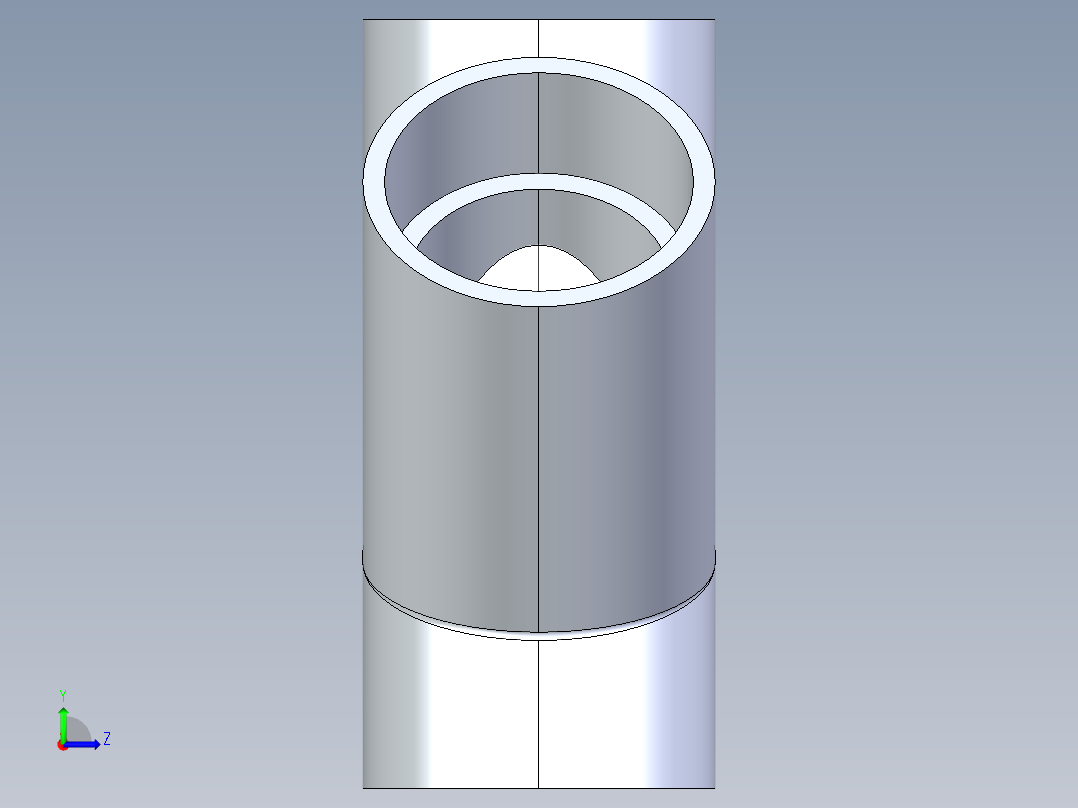 CPVC管件32-Sch80_45 Wye_SxSxS_9870-060_6in左视图