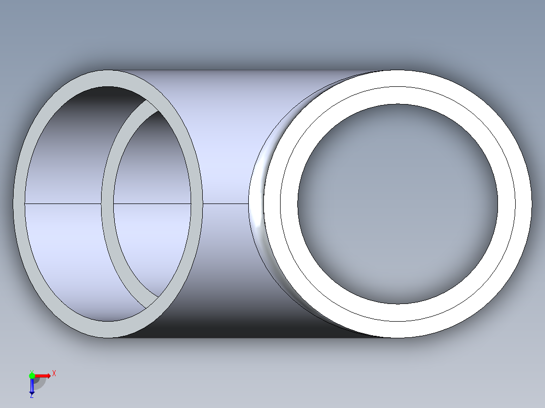 CPVC管件32-Sch80_45 Wye_SxSxS_9870-060_6in俯视图