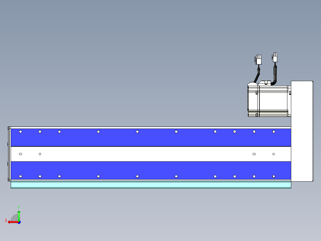 VF丝杆传动-一般环境VF14-Lxx-C-S450-BR-ZP75-C3后视图