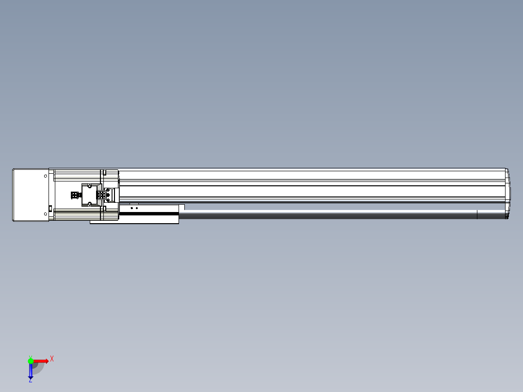 VF丝杆传动-一般环境VF14-Lxx-C-S450-BR-ZP75-C3俯视图
