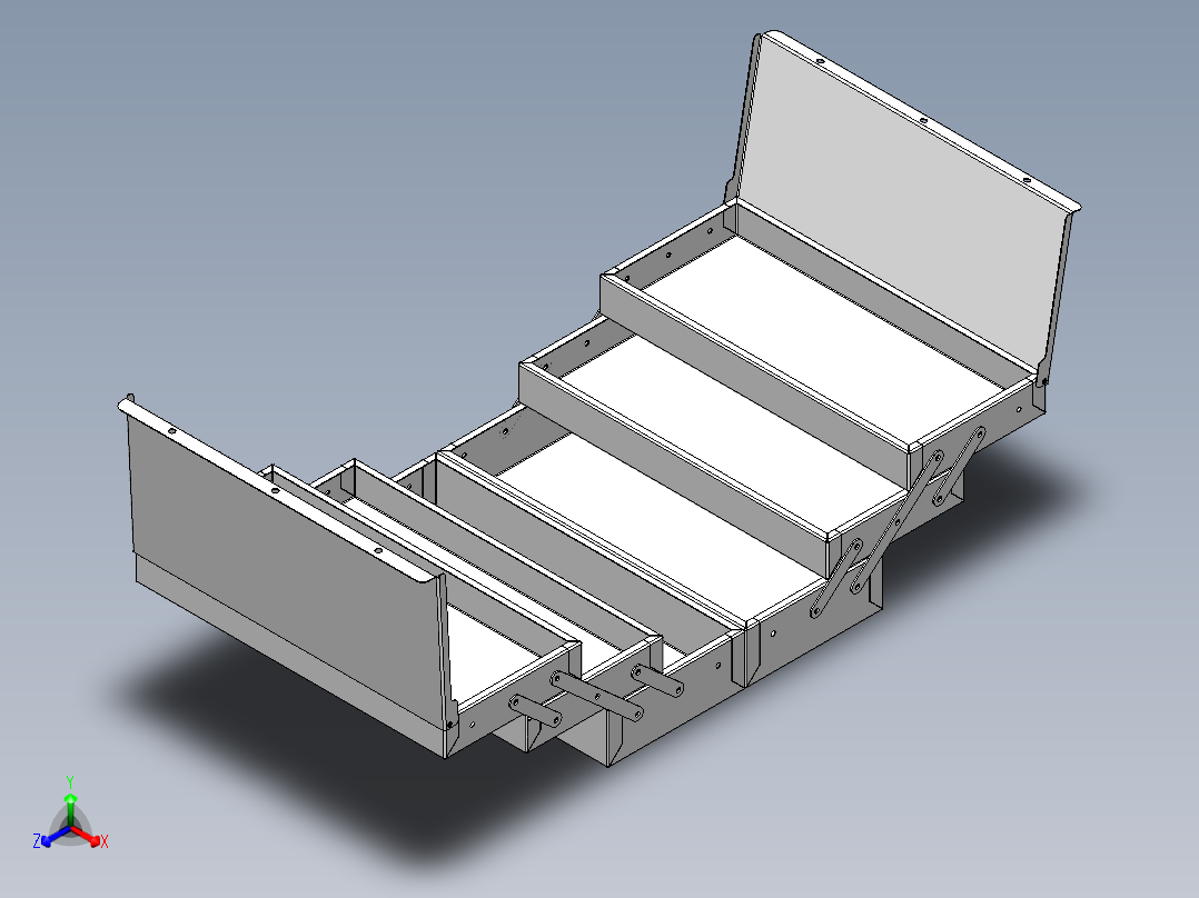 卡车工具箱正等轴测图