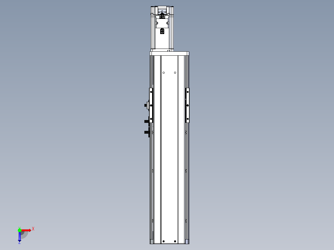 东锦丝杆传动-直线滑台模组DH102-C-L10-S250-BC-P400W-C3俯视图