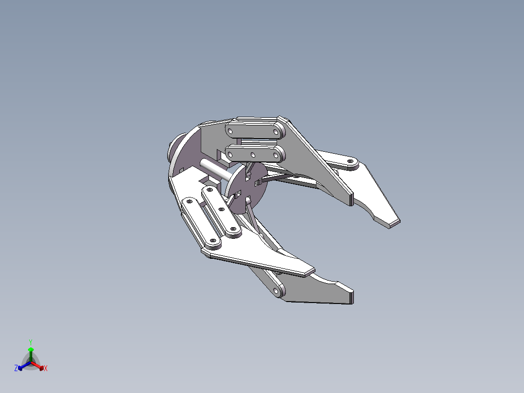 sw机械夹爪正等轴测图