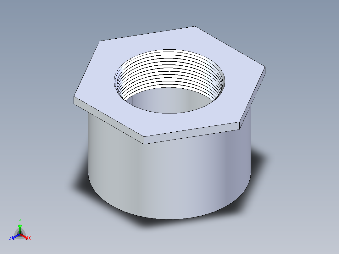 CPVC管件17-Sch80_ReducerBushing_FPTxSPIG_9838-338_3in x 2in正等轴测图