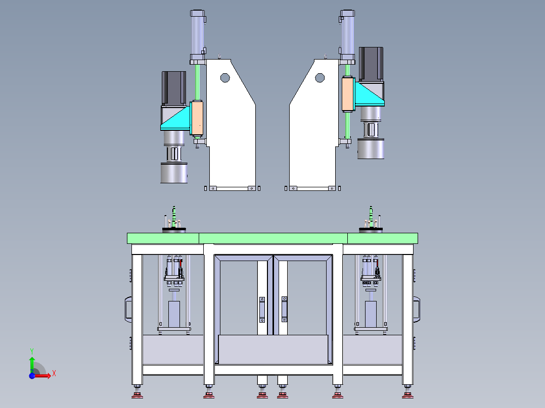 轴承校准检测设备sw17可编辑前视图