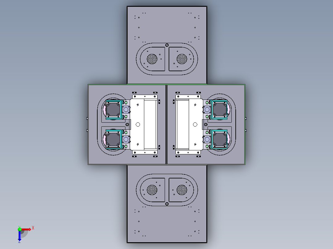 轴承校准检测设备sw17可编辑俯视图